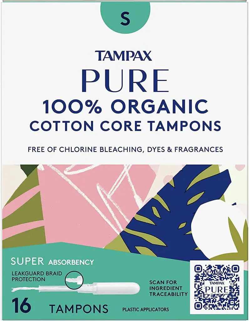 Tampax Pure Organic Regular Absorbency Tampons