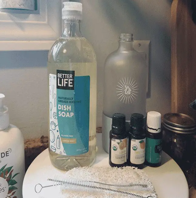 Bottle of Better Life dish soap