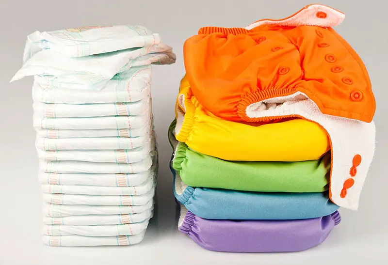 Use disposable diapers instead of cloth diapers.