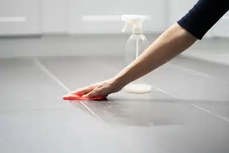 Clean tile floors regularly