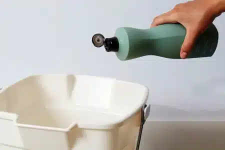 Rinse with hot water