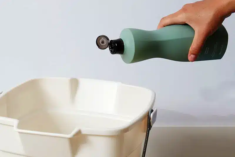 Rinse with hot water