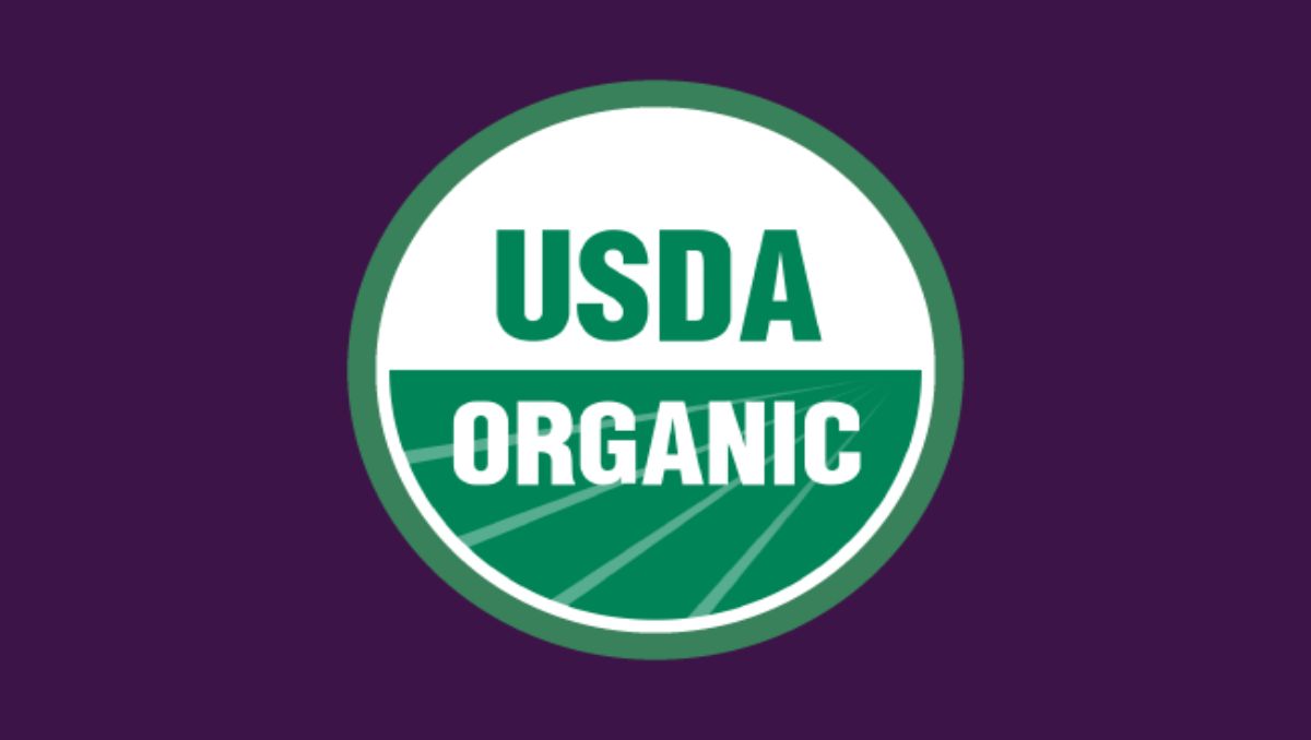The USDA certified organic logo.