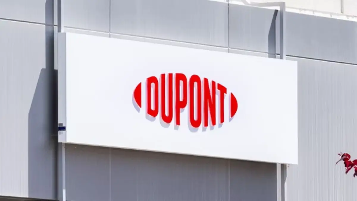 The company logo of Du Pont. 